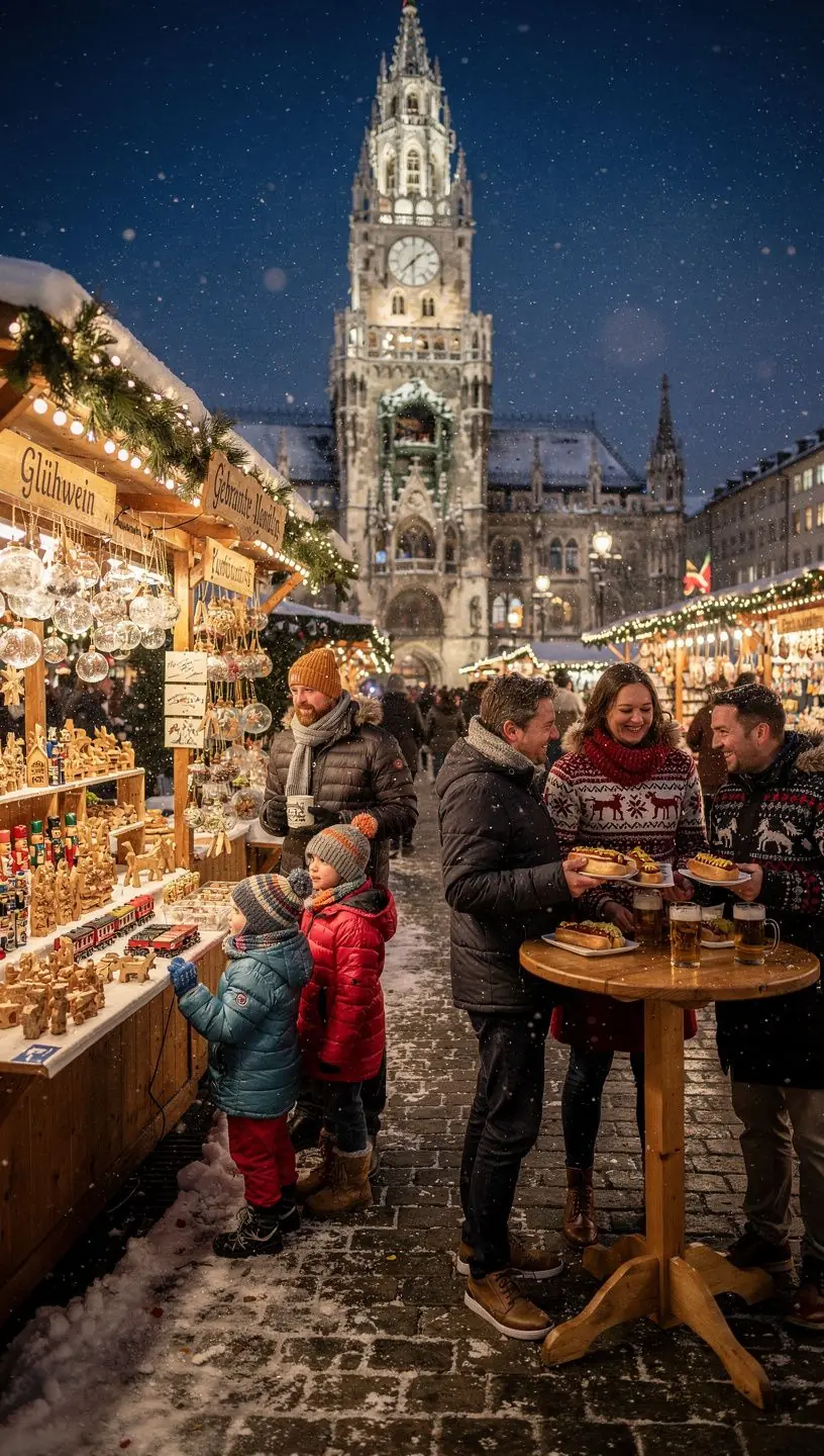 Eine Gruppe von Touristen besichtigt ein historisches Museum in Deutschland.